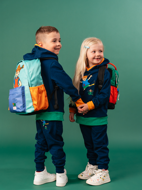 Huvtröja Pippi Denimblå