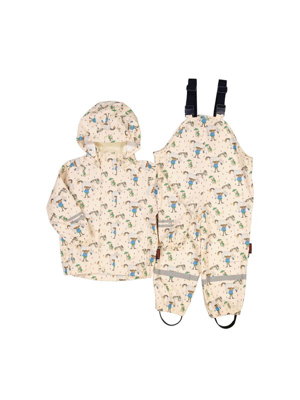 Zweiteiliger Regenanzug Pippi Langstrumpf - Beige