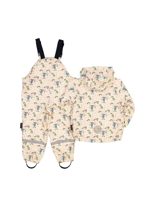 Zweiteiliger Regenanzug Pippi Langstrumpf - Beige