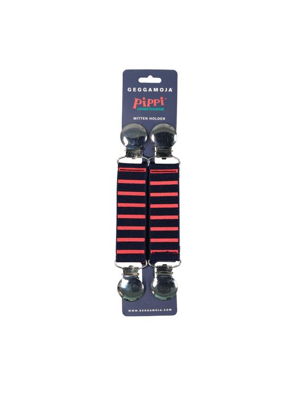 Handschuhclips Pippi Langstrumpf 2er-Set - Rot/Blau