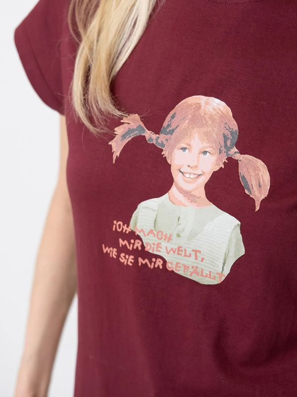 T-Shirt Pippi Langstrumpf „Ich mach..." - Rot