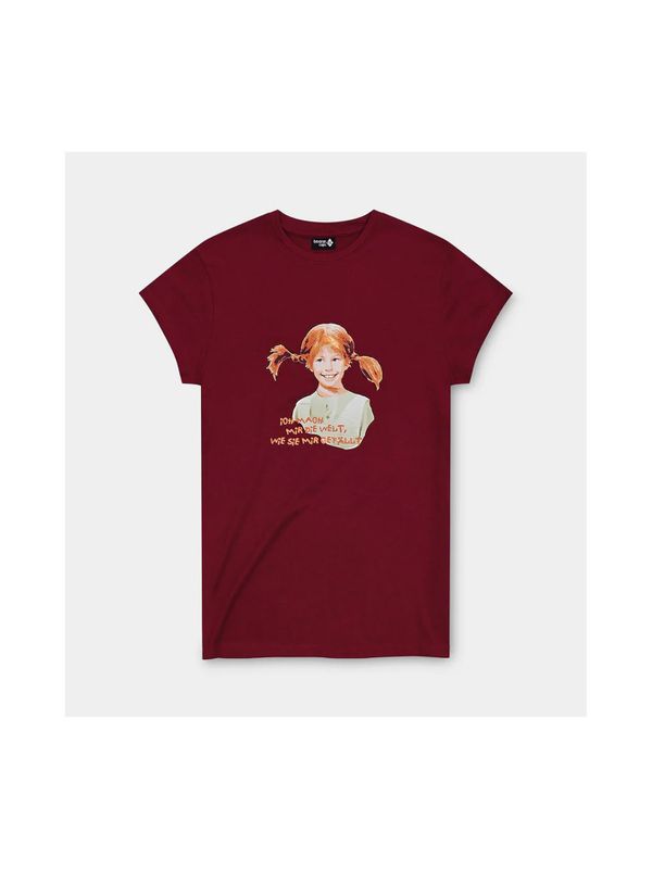 T-Shirt Pippi Langstrumpf „Ich mach..." - Rot