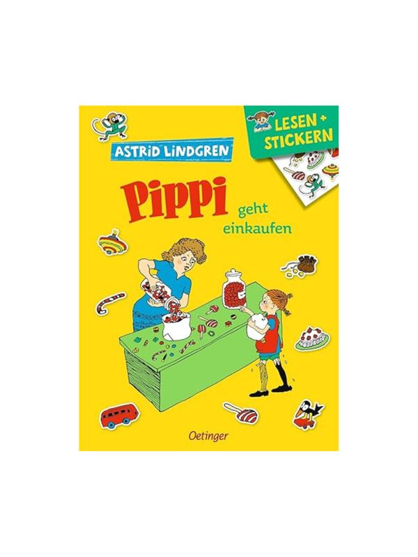 Lesen + Stickern. Pippi geht einkaufen (german)