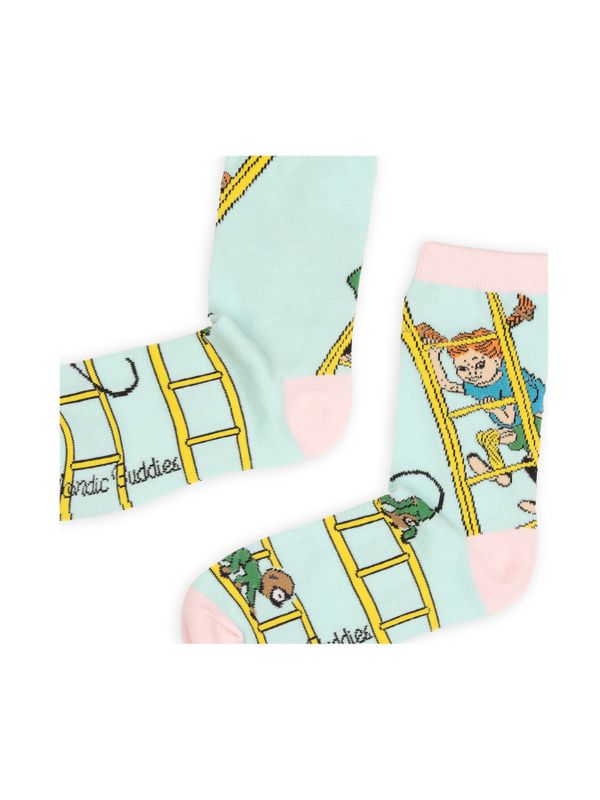 Damenstrümpfe Pippi klettert - Blau
