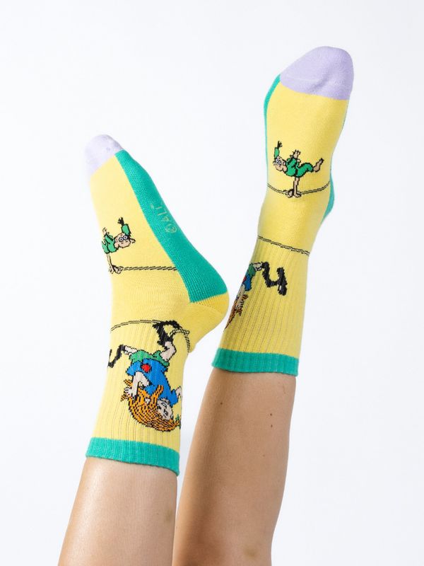 Panel Socks Pippi Balancing Women - Yellow