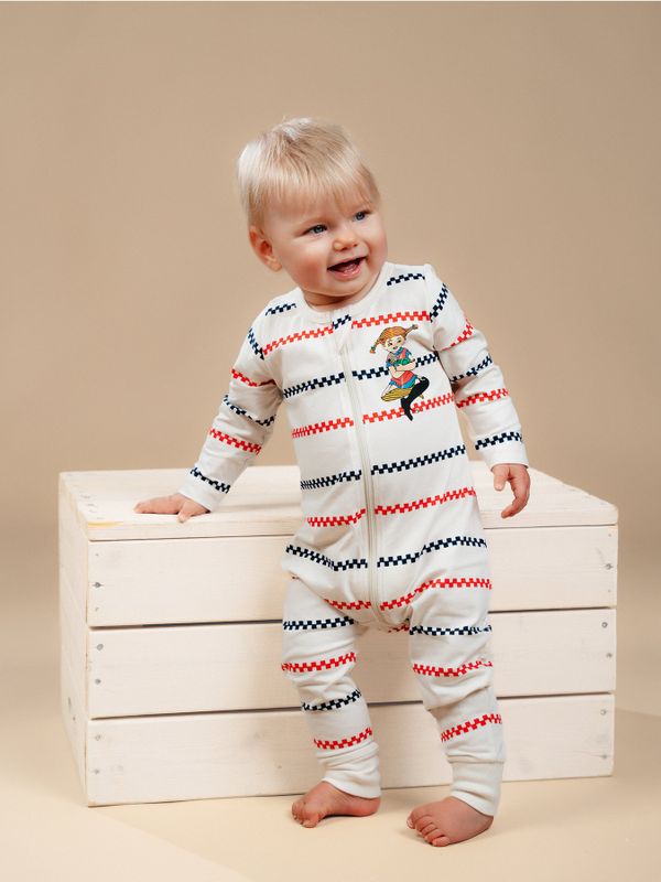 Pippi Longstocking Pyjamas Square Striped - Baby