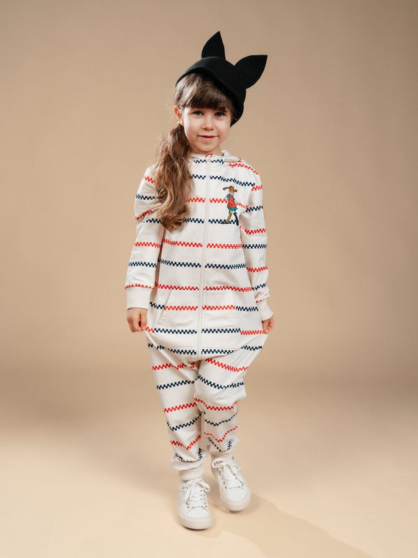 Pippi Longstocking Jumpsuit  Square Stripes - Kids