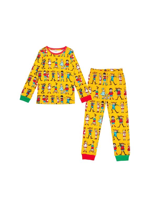 Pippi Långstrump Pyjamas för Barn - Gul