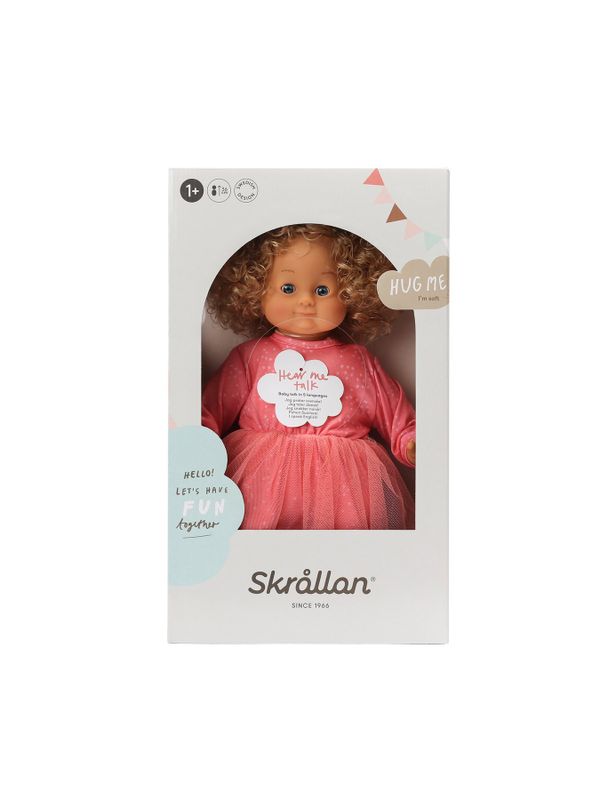 Lillan Helles Haar Rosa Kleid - 36 cm