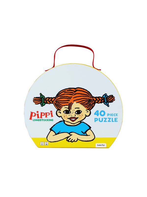 Pippi Longstocking suitcase with puzzle - 40 pcs