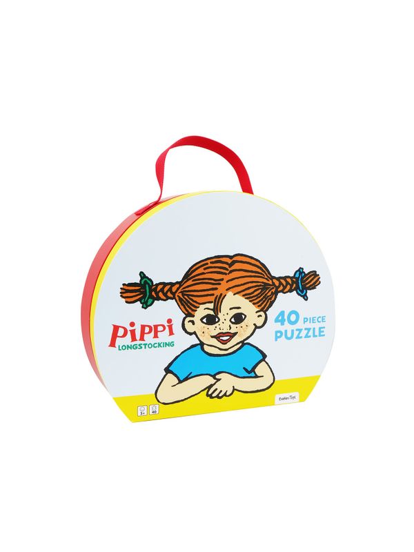 Pippi Longstocking suitcase with puzzle - 40 pcs