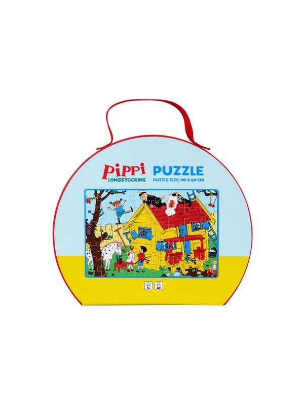 Pippi Longstocking suitcase with puzzle - 40 pcs