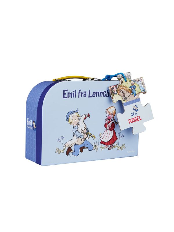 Emil in Lönneberga suitcase with a Puzzle - 24pcs