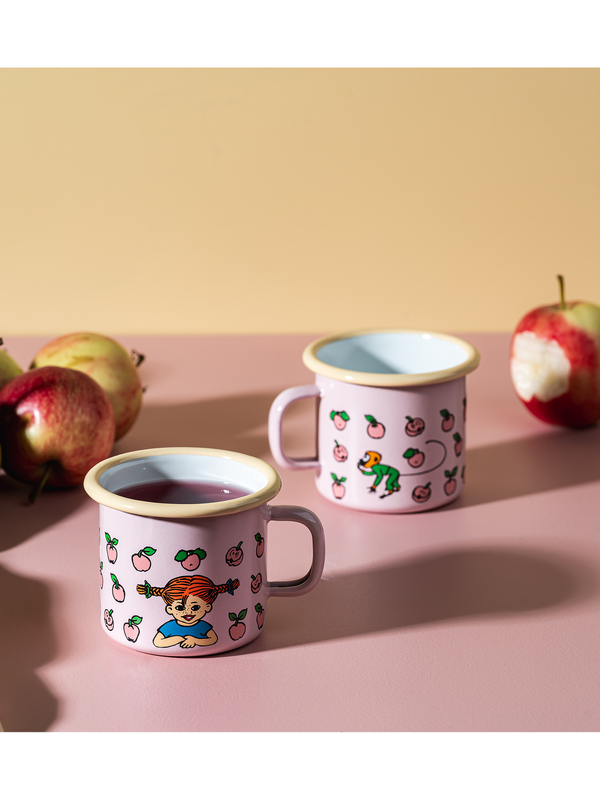 Pippi Longstocking Enamel Mug Fruits Purple - 0,25l
