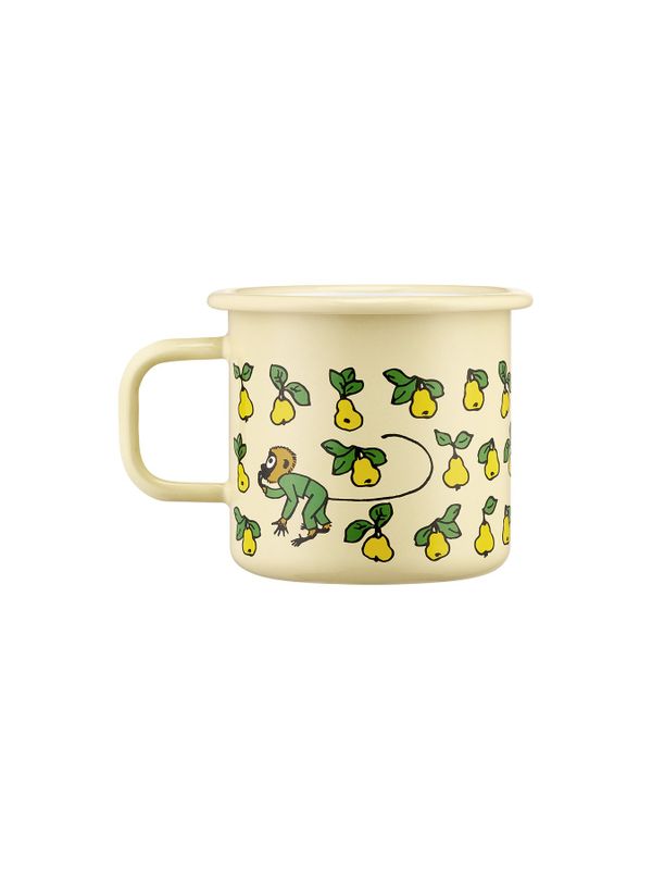 Enamel Mug Pippi Longstocking Frutis Yellow - 3,7 dl