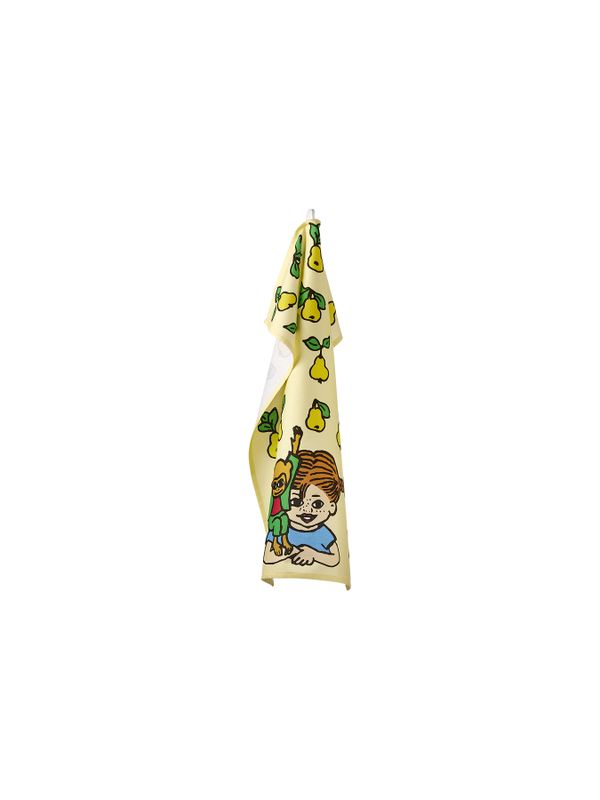 Pippi Longstocking Kitchen Towel  Pear - Yellow