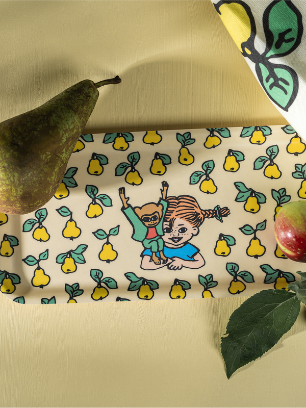 Pippi Longstocking Tray Pear Yellow - 27x13 cm
