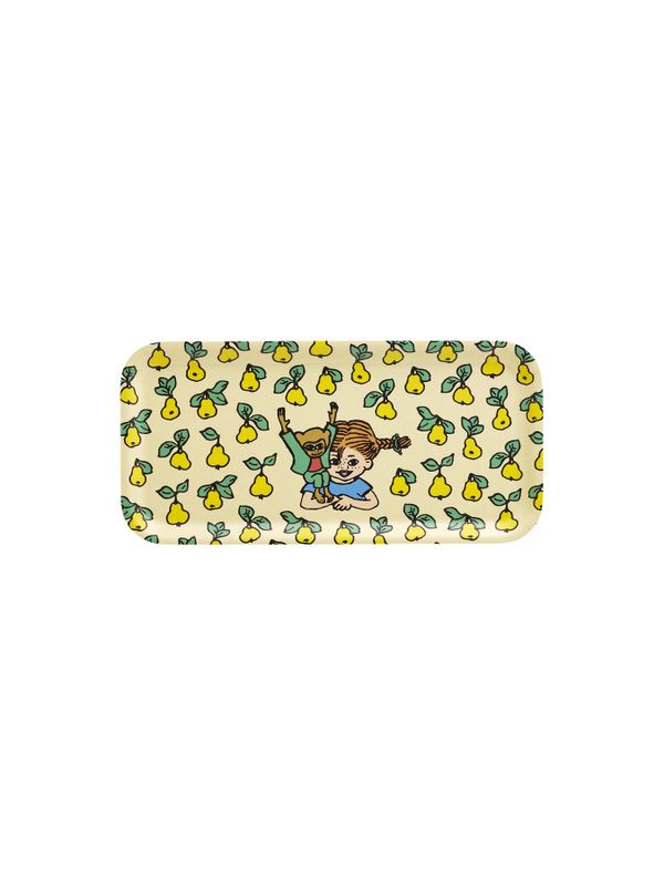Pippi Longstocking Tray Pear Yellow - 27x13 cm