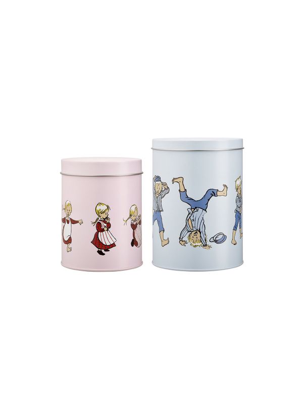 Tin jars Emil in Lönneberga - set of 2