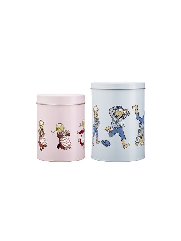 Tin jars Emil in Lönneberga - set of 2