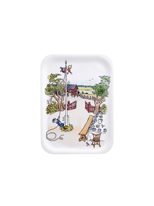 Emil in Lönneberga Serving Tray Flagpole White -27x20 cm