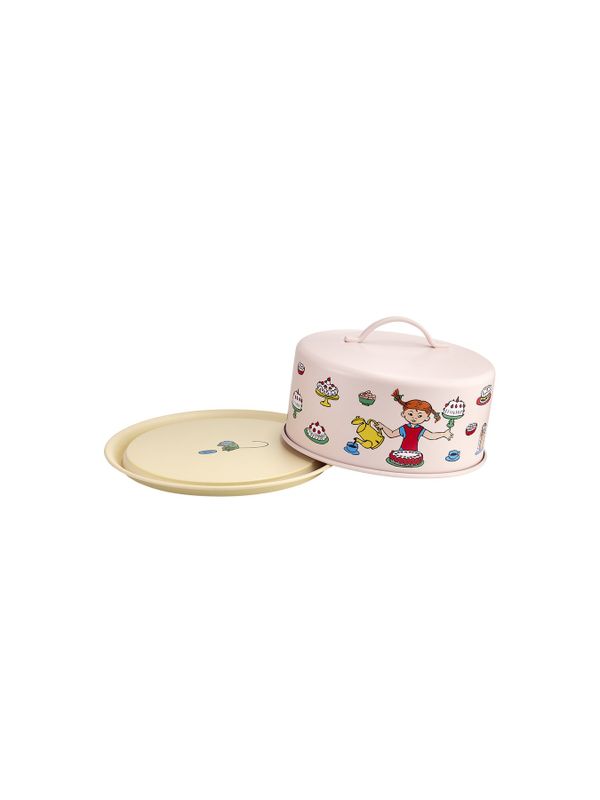 Pippi Langstrumpf Geburtstags-Kuchenplatte – Rosa