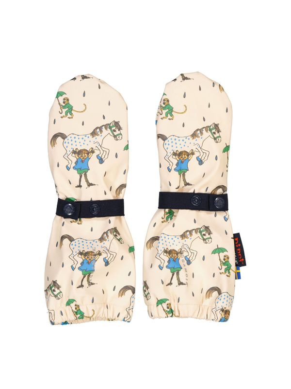 Rain Mittens Pippi Longstocking - Beige