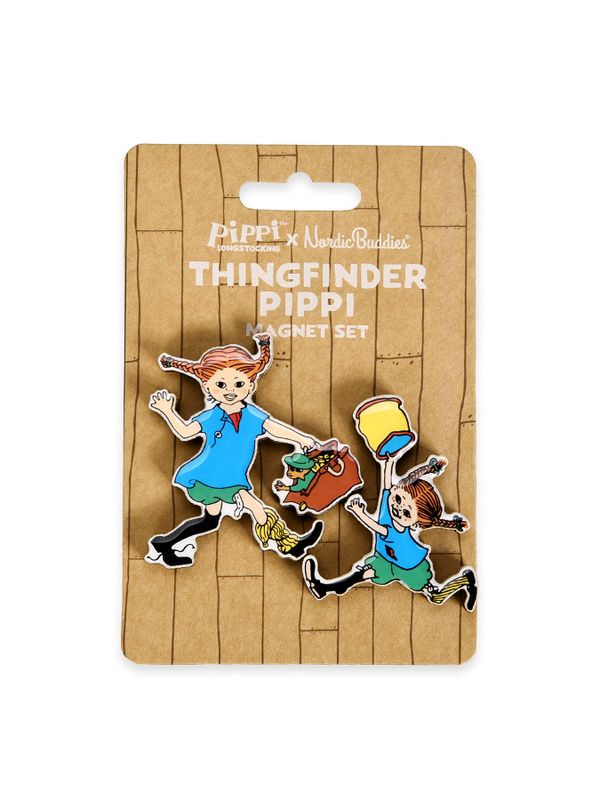 Charakter-Magnete Pippi Koffer und Sachensucherin – 2er-Pack