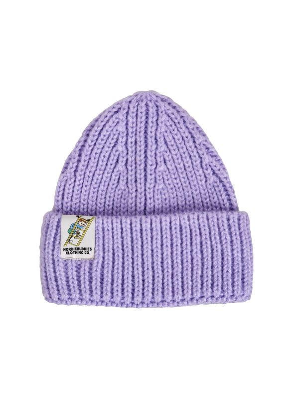 Beanie Pippi Climbs Motif Adults - Purple