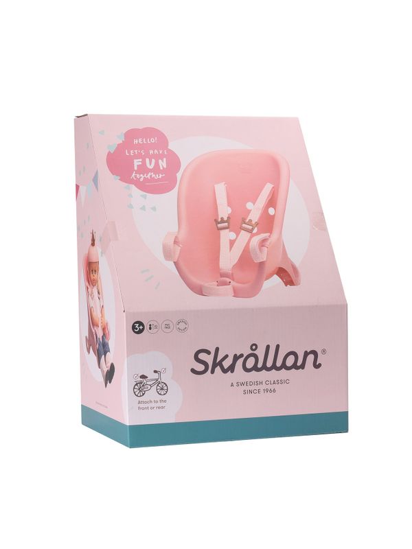 Skrållan Fahrradsitz Rosa - 45 cm