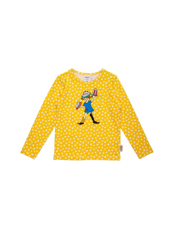 Pippi Langstrumpf Langarmshirt Torte - Gelb