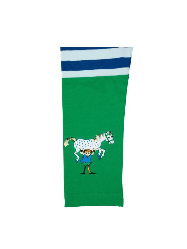 Pippi Longstocking Striped Leggings - Blue/Green