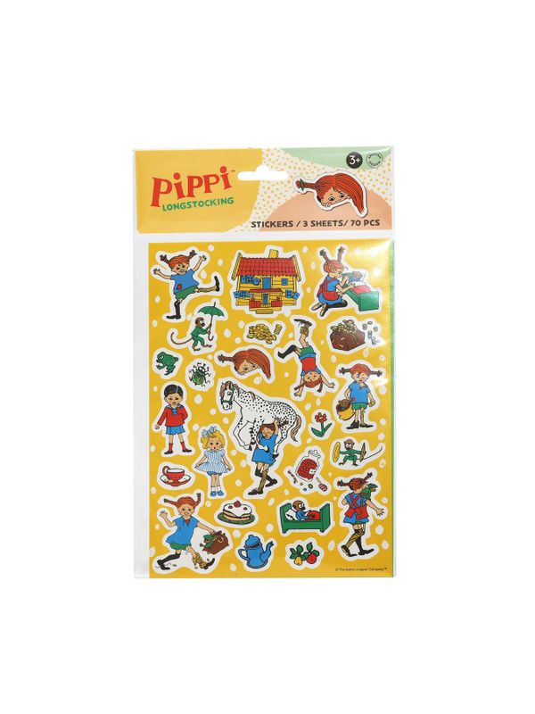 Stickers with Pippi and Friends - 70 Pieces