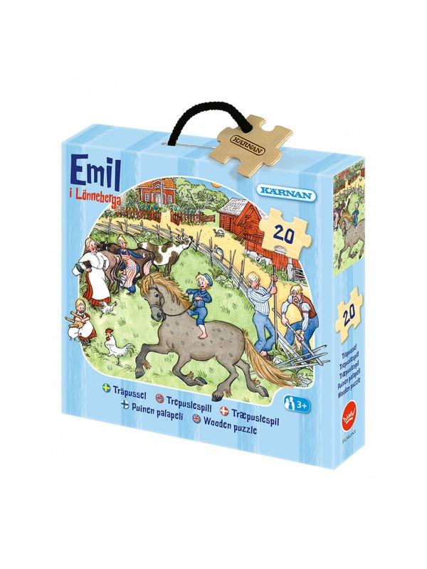 Wood puzzle Emil in Lönneberga 20 pieces