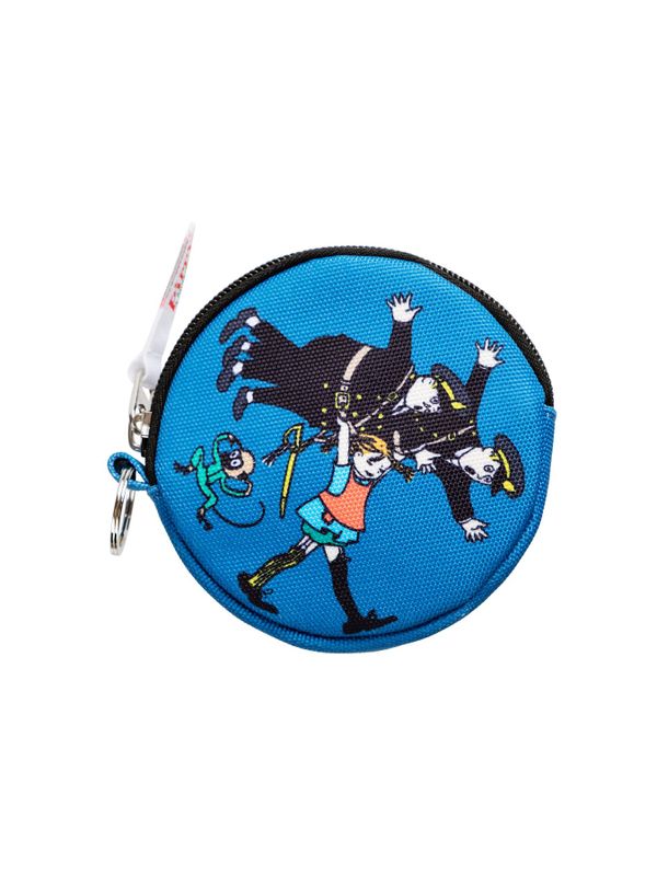 Pippi Longstocking Round Coin Purse Strongest - Blue