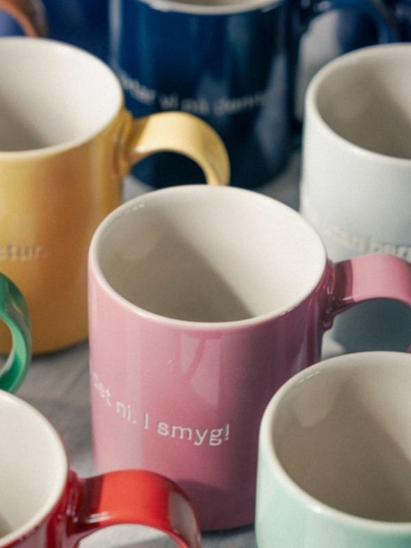 Quote Mug from Astrid Lindgren - Voj, voj, - Green