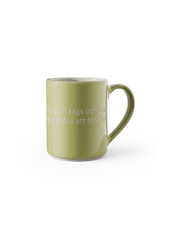 Quote Mug from Astrid Lindgren - Voj, voj, - Green