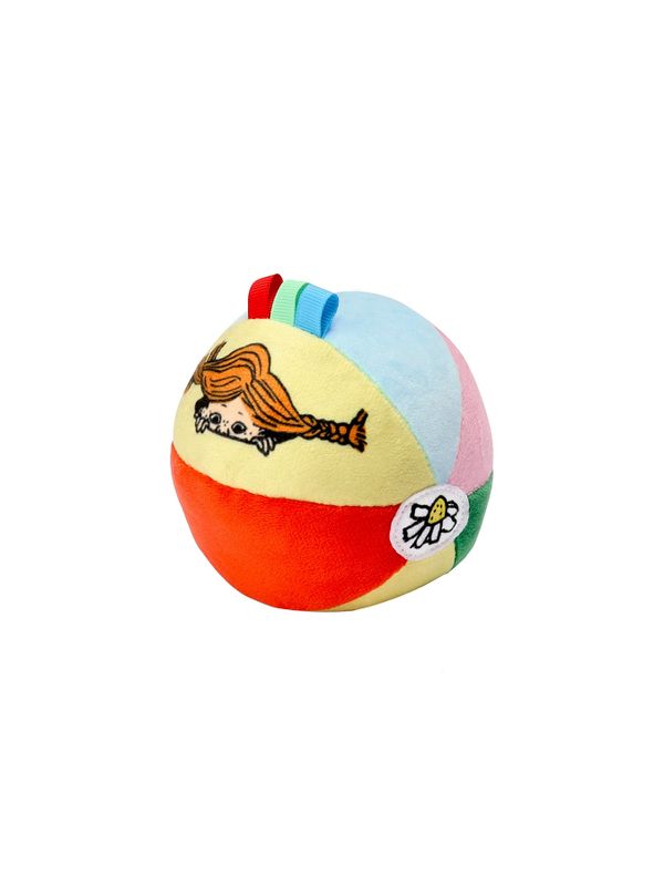 Soft ball for babies Pippi Longstocking - Multicolour