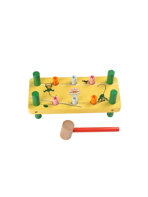 Pounding bench Pippi Longstocking - Yellow