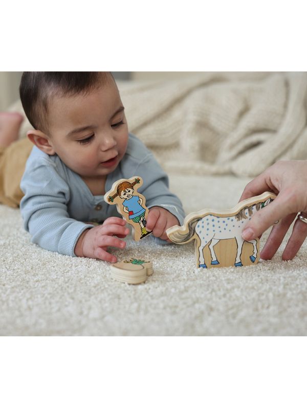 Wooden Figures set Pippi Longstocking