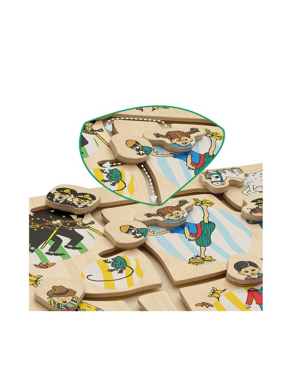 Labyrint pussel Pippi Långstrump