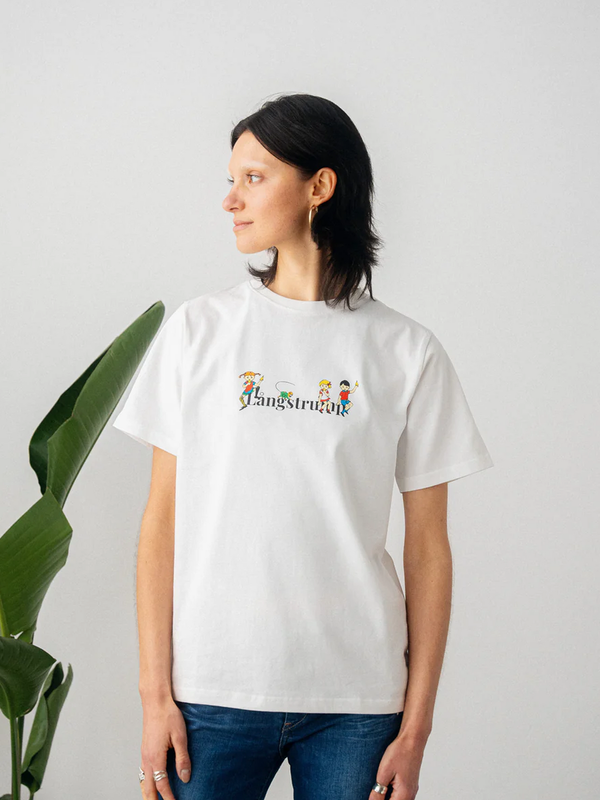 Pippi Langstrumpf T-Shirt Freunde Weiß - Erwachsene