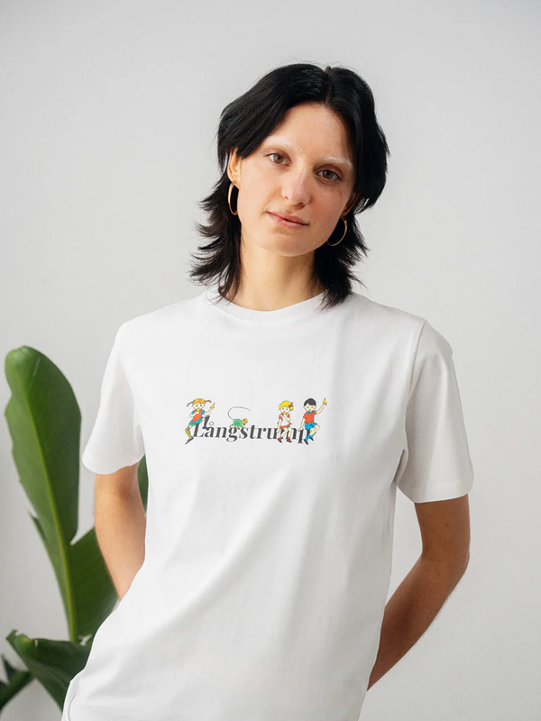 Pippi Langstrumpf T-Shirt Freunde Weiß - Erwachsene