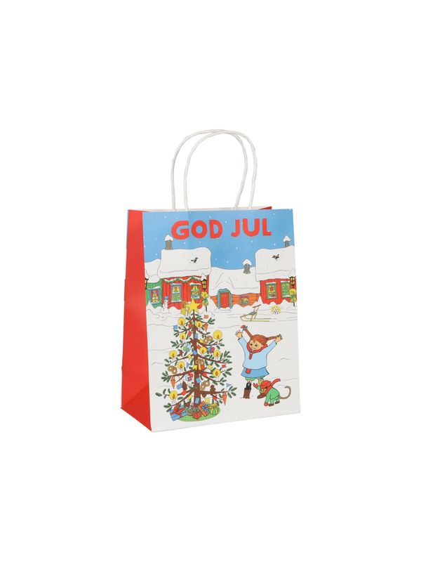 Presentpåse Pippi Långstrump - God Jul