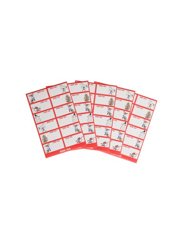 Julklappsetiketter Pippi Långstrump