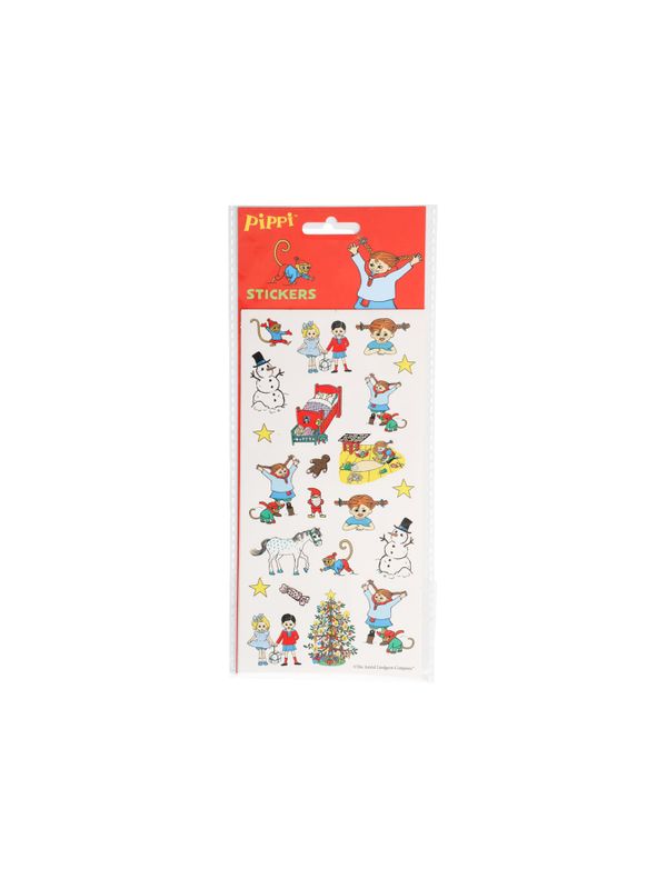 Christmas stickers Pippi Longstocking