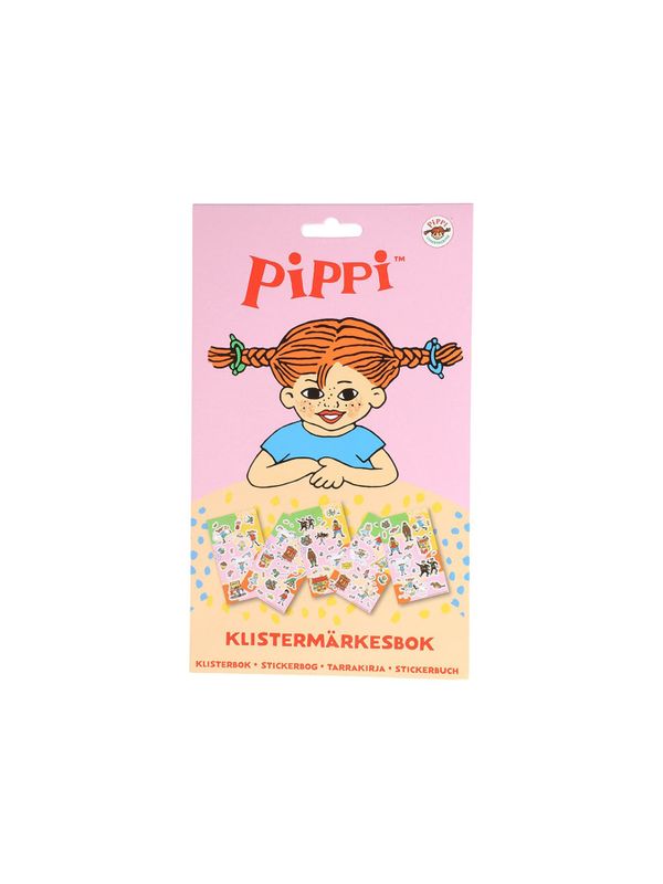 Klistermärkesbok Pippi Långstrump - 12 sidor