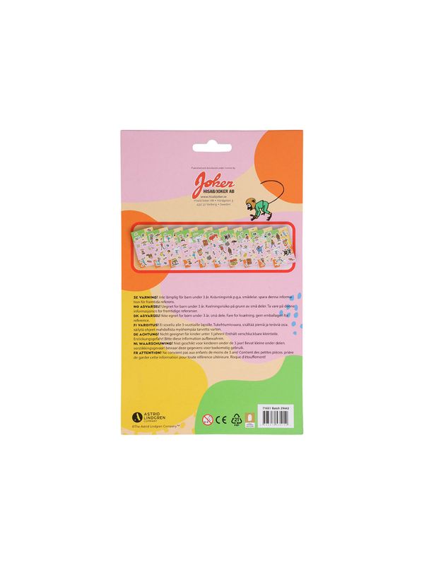 Klistermärkesbok Pippi Långstrump - 12 sidor