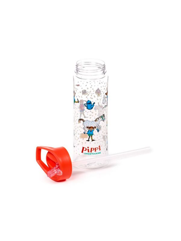 Waterbottle Pippi Longstocking 550ml - Transparent