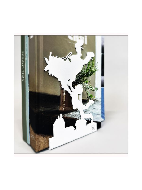 Karlsson on the Roof Metal Silhouette – White